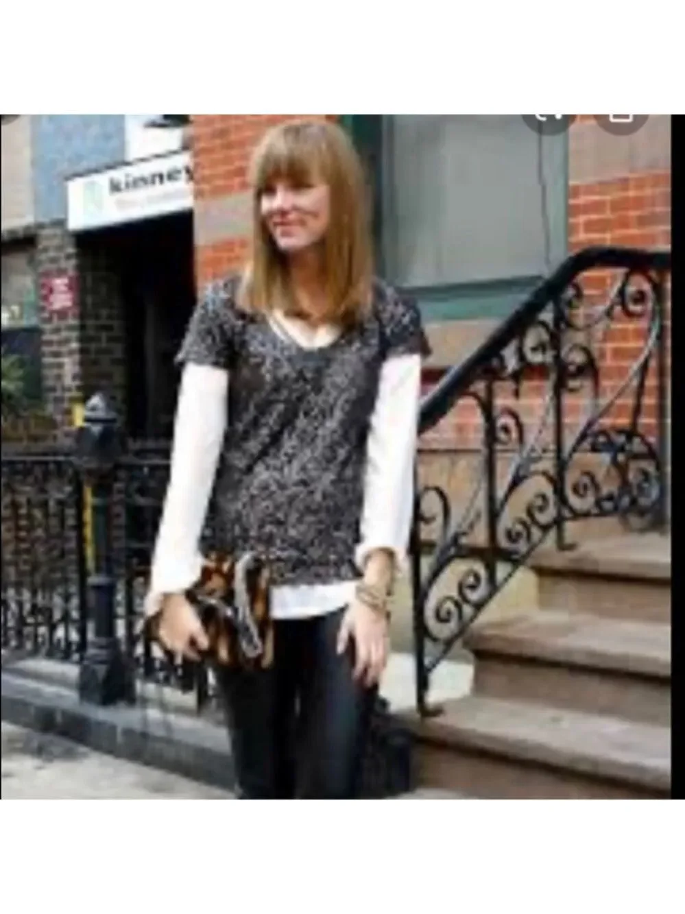 J. crew gray vintage sequin top